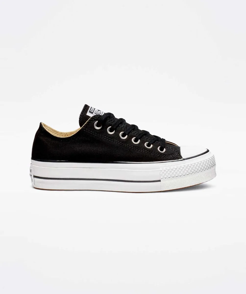 Tenis Converse de Plataforma Lift Negros en Choclo de Lona para Mujer