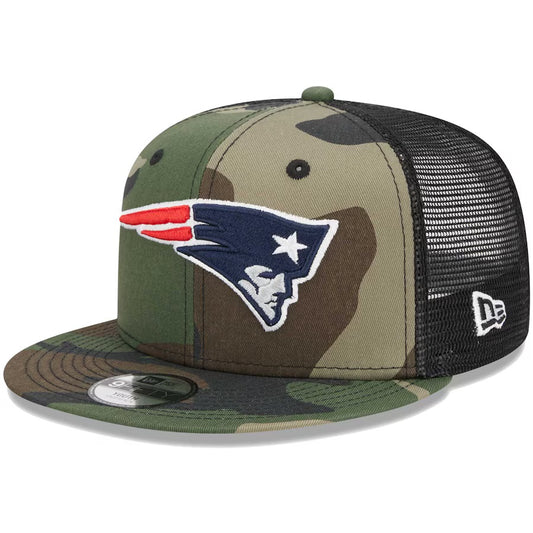 Gorra New Era New England Patriots NFL Woodland Trucker 9Fifty