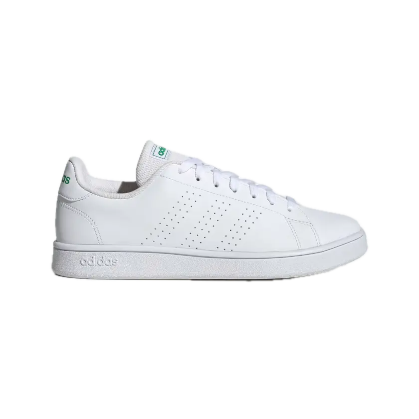 Tenis Adidas Advantage Base Court Blanco con Verde