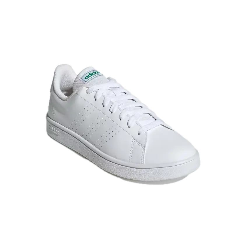 Tenis Adidas Advantage Base Court Blanco con Verde