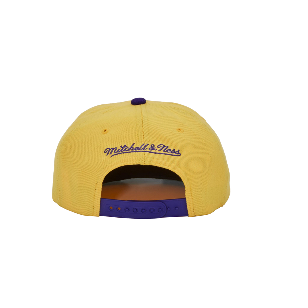 Gorra Mitchell & Ness Los Angeles Lakers Amarilla