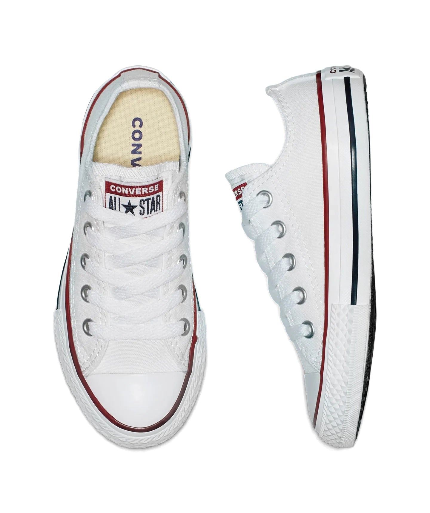 Tenis Converse Chuck Taylor Clasico de Lona Blanco Niños