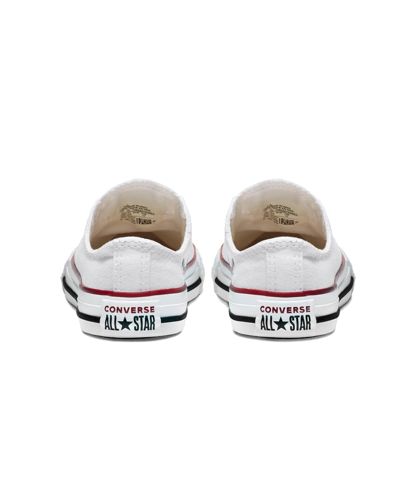 Tenis Converse Chuck Taylor Clasico de Lona Blanco Niños